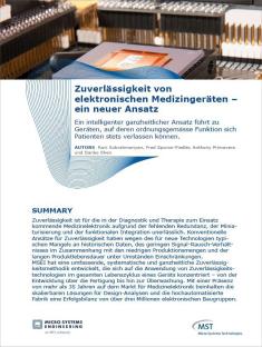 Zuverlässigkeit von elektronischen Medizingeräten - ein neuer Ansatz